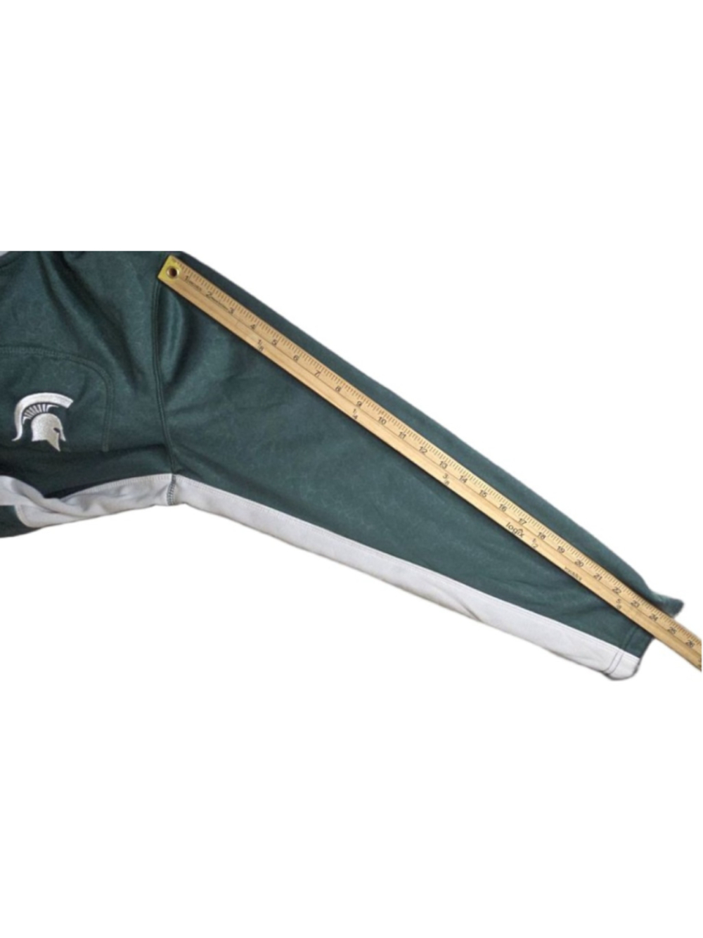 Michigan State Spartans Colosseum Full Zip Hoodie Jacket Mens M Green White - Picture 9 of 11